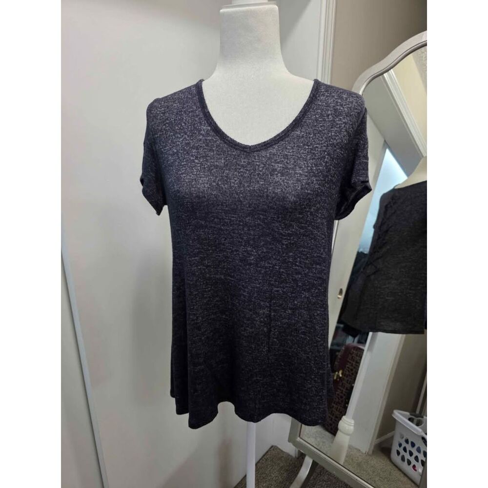 Maurices 24/7 Lace-Up Back Short Sleeve Top, Size M